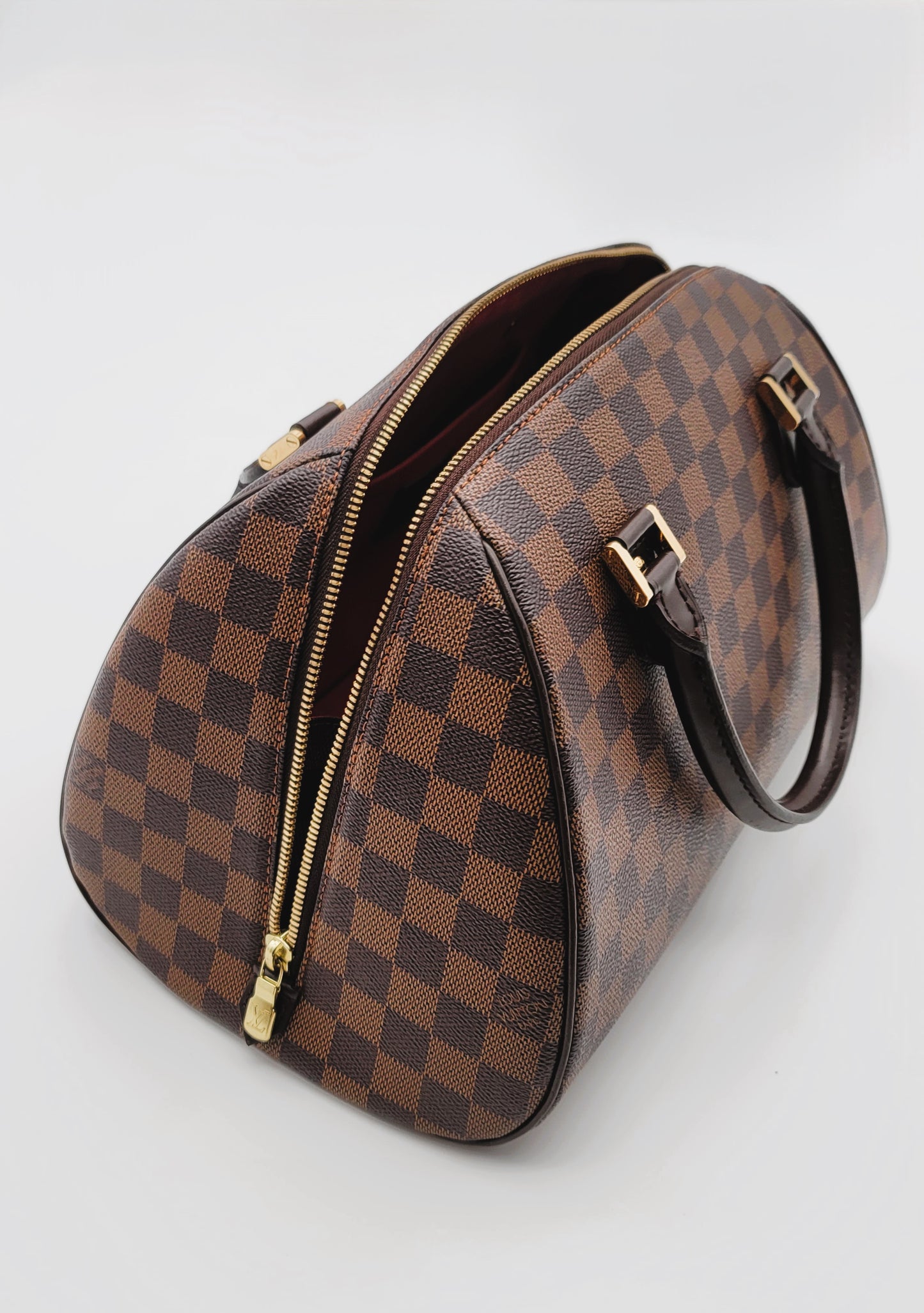 LOUIS VUITTON Vintage Damier Ebene Rivera MM Handbag
