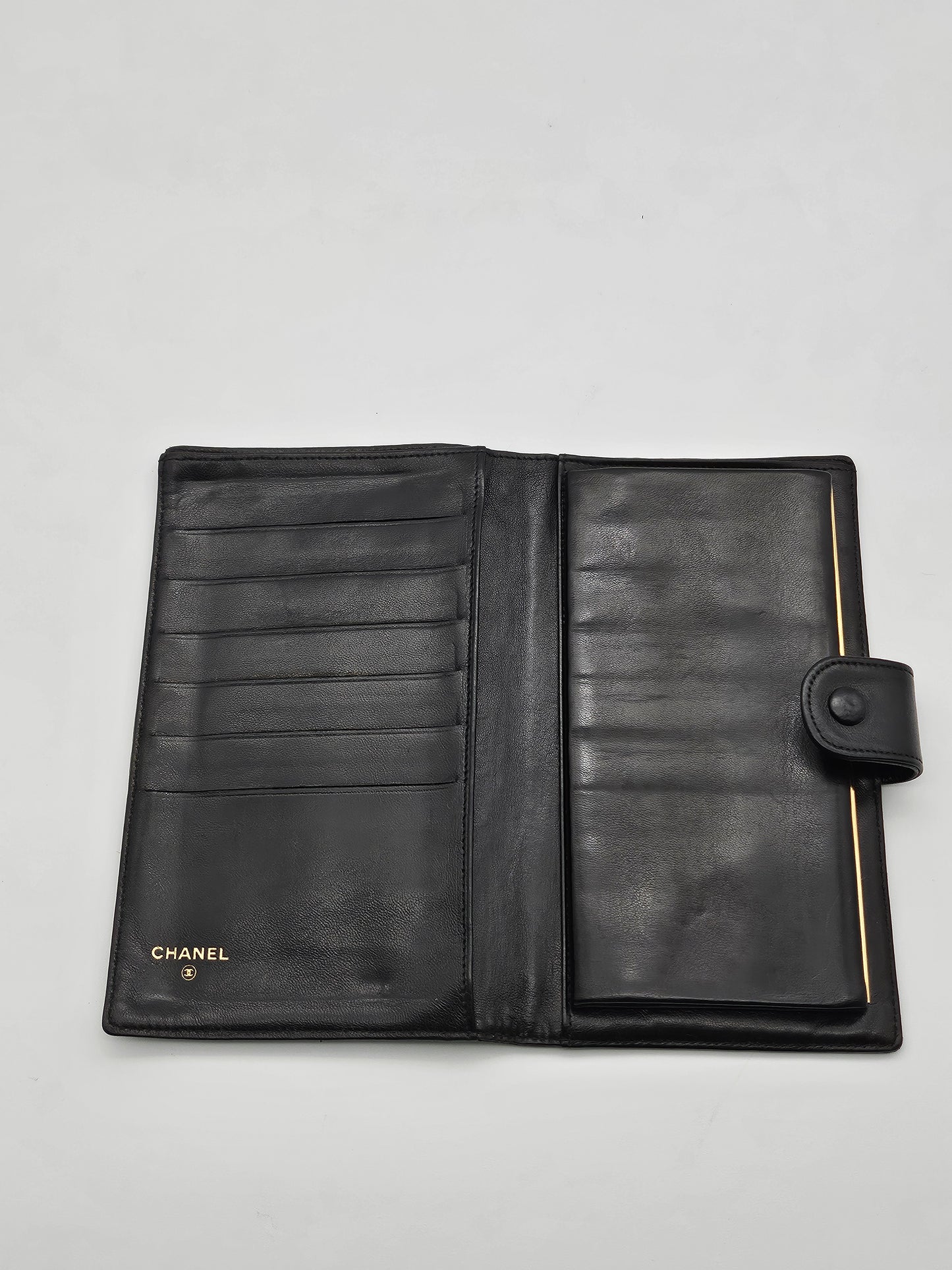 CHANEL Vintage Coco Mark Long Wallet