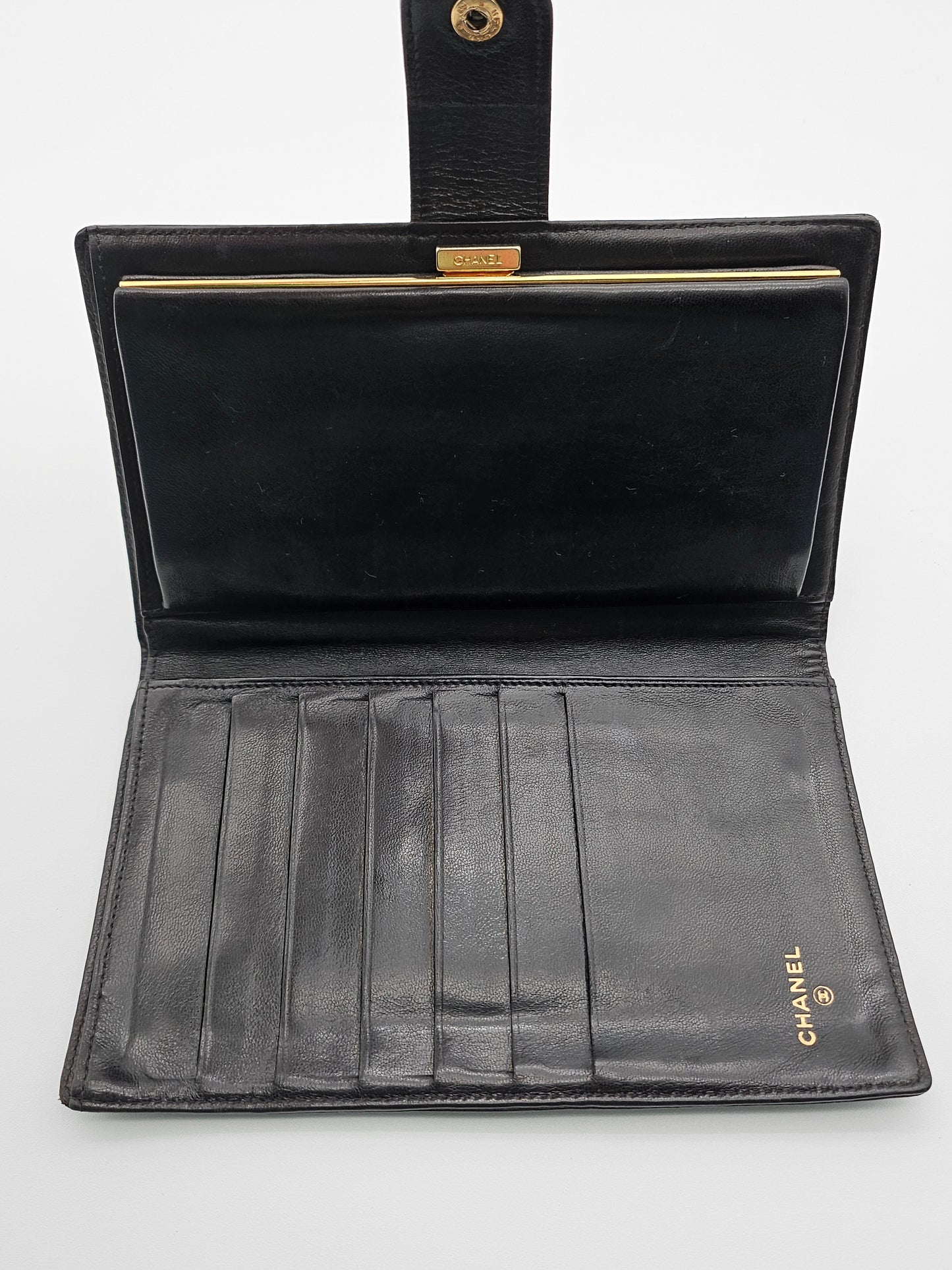 CHANEL Vintage Coco Mark Long Wallet