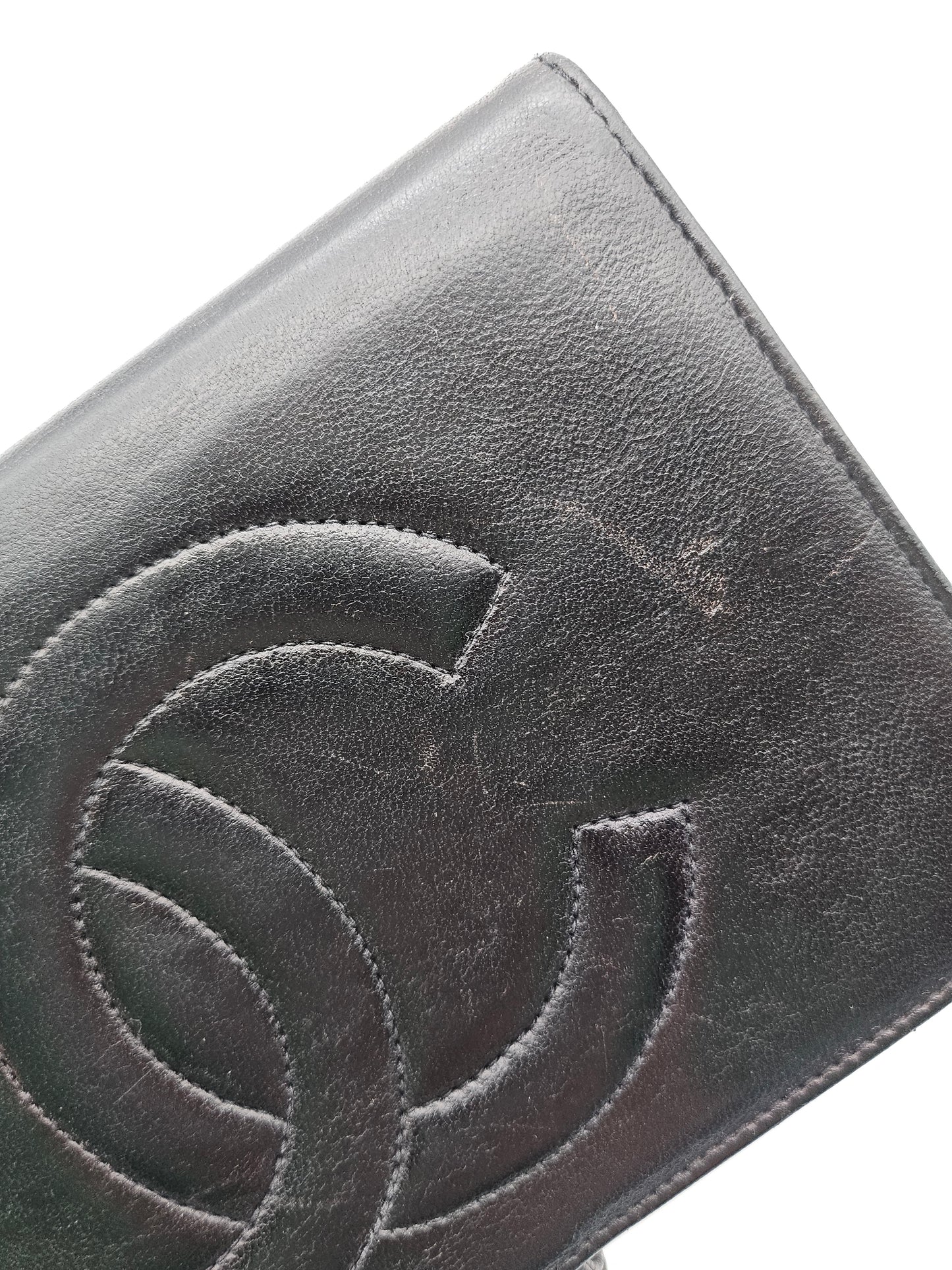 CHANEL Vintage Coco Mark Long Wallet