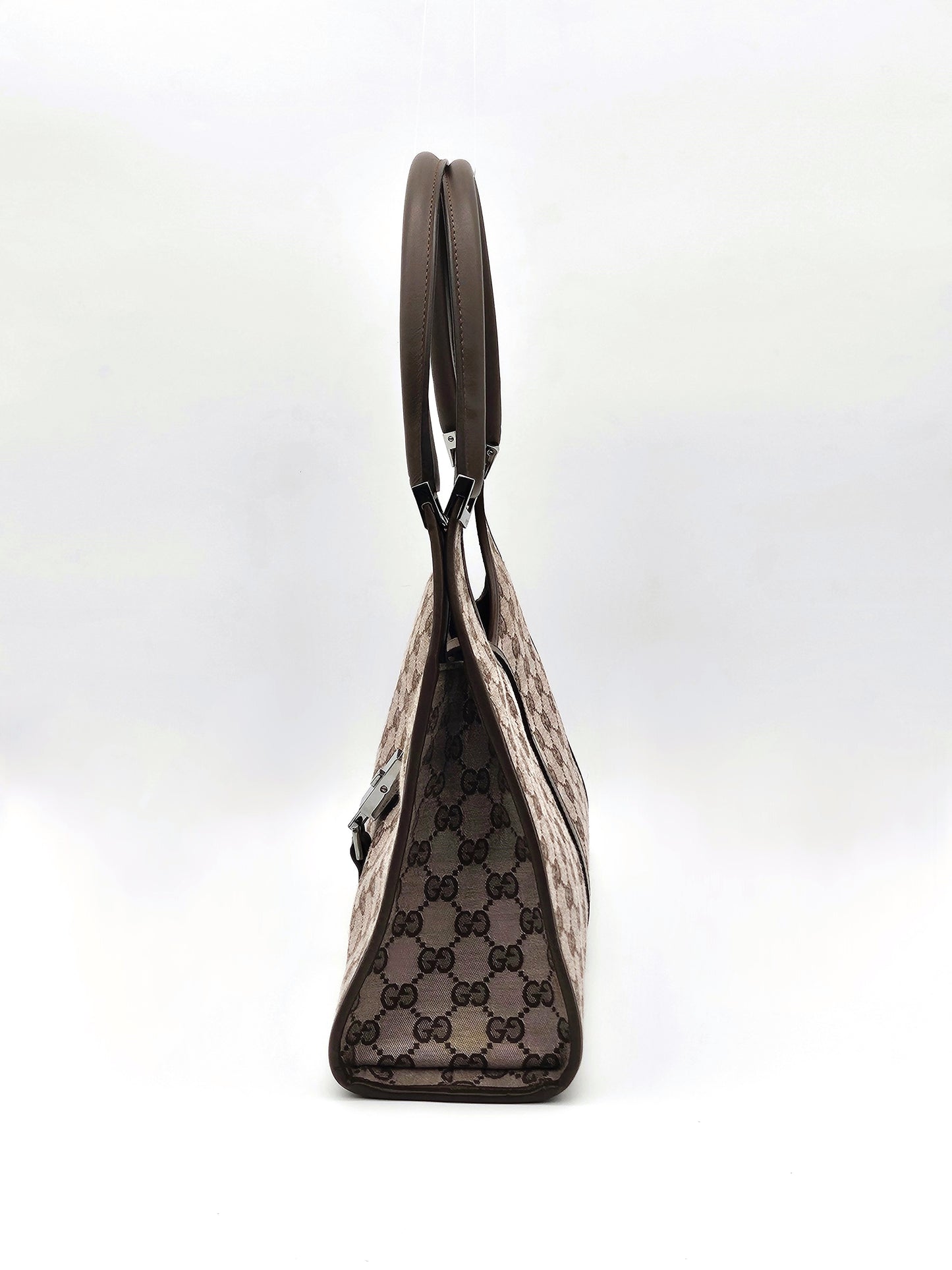 GUCCI Jackie GG Canvas Small Bardot Handbag