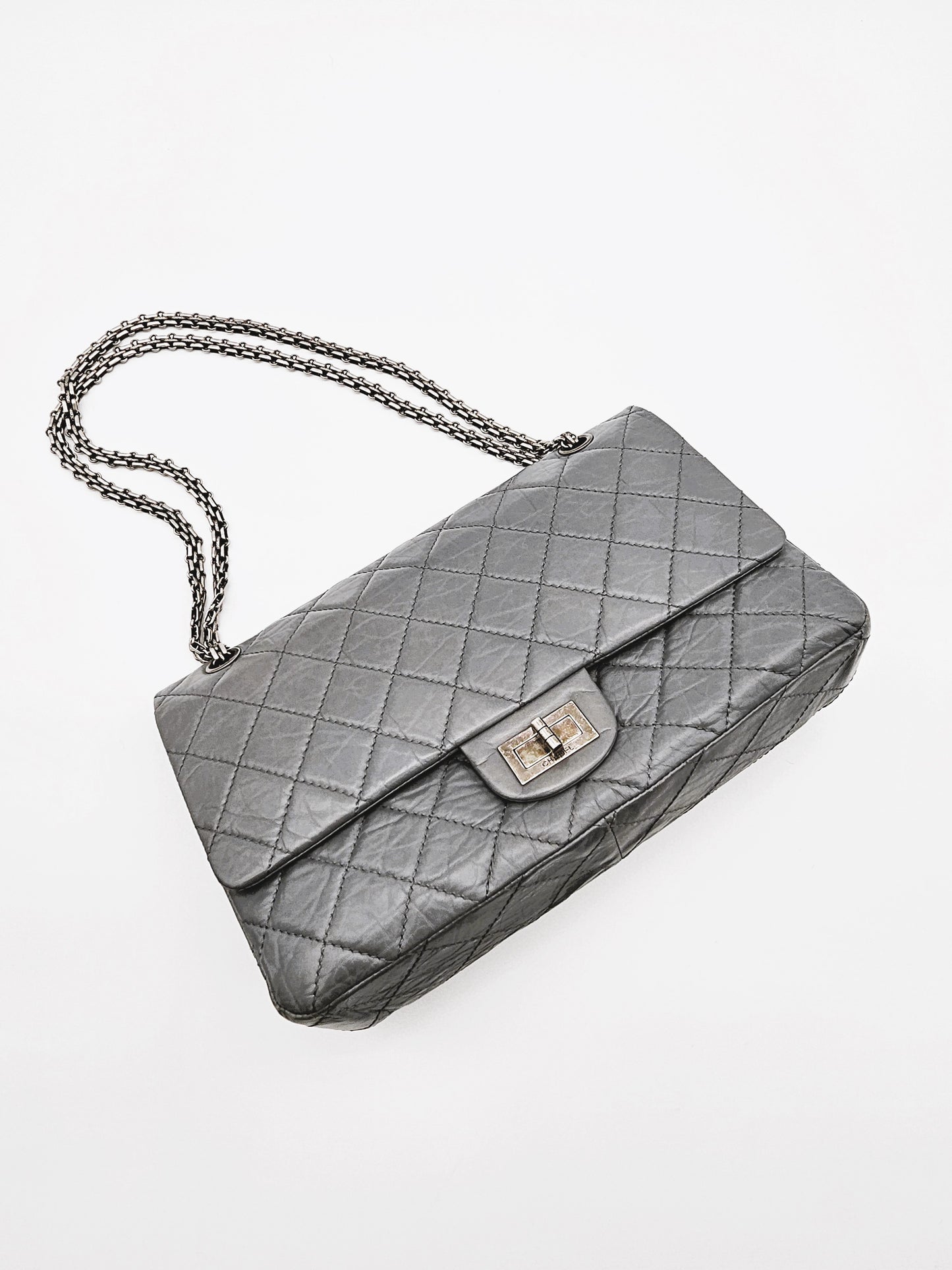 CHANEL Reissue 2.55 Matelassé Aged Calfskin Double Flap Bag