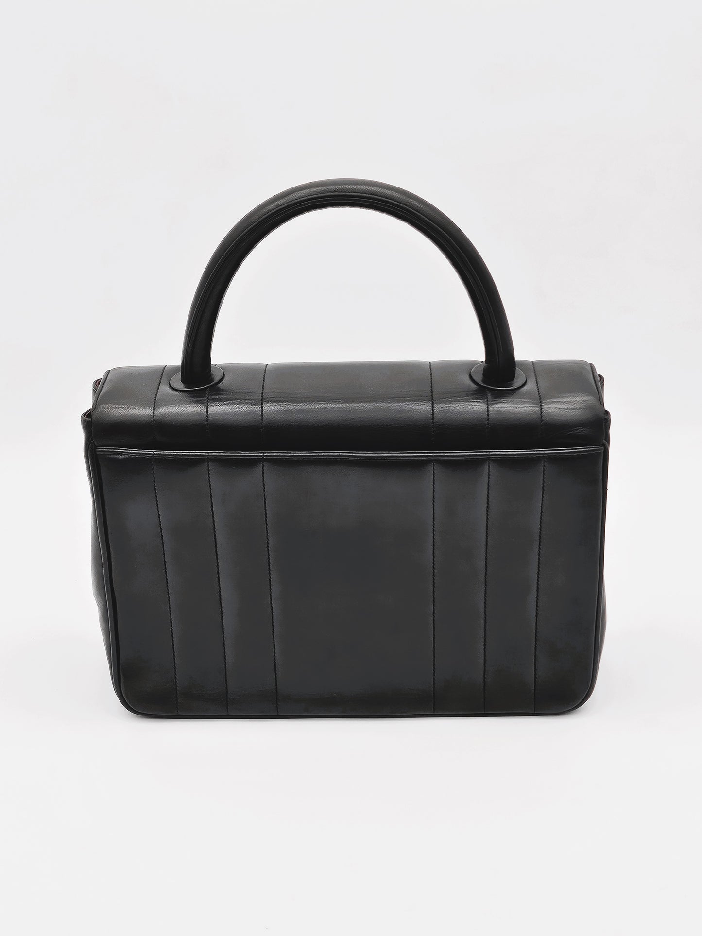 CHANEL Vintage Lambskin Mademoiselle Top Handle Bag