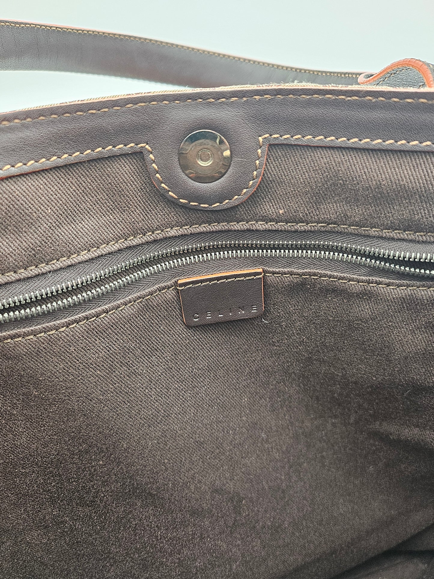 CELINE Vintage North South Tote Bag
