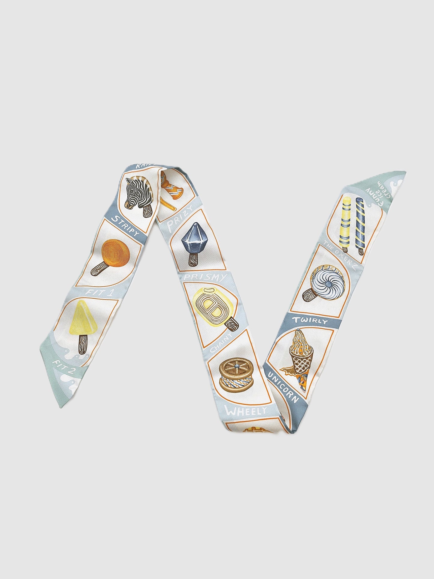 HERMES Funny Ice Cream Twilly