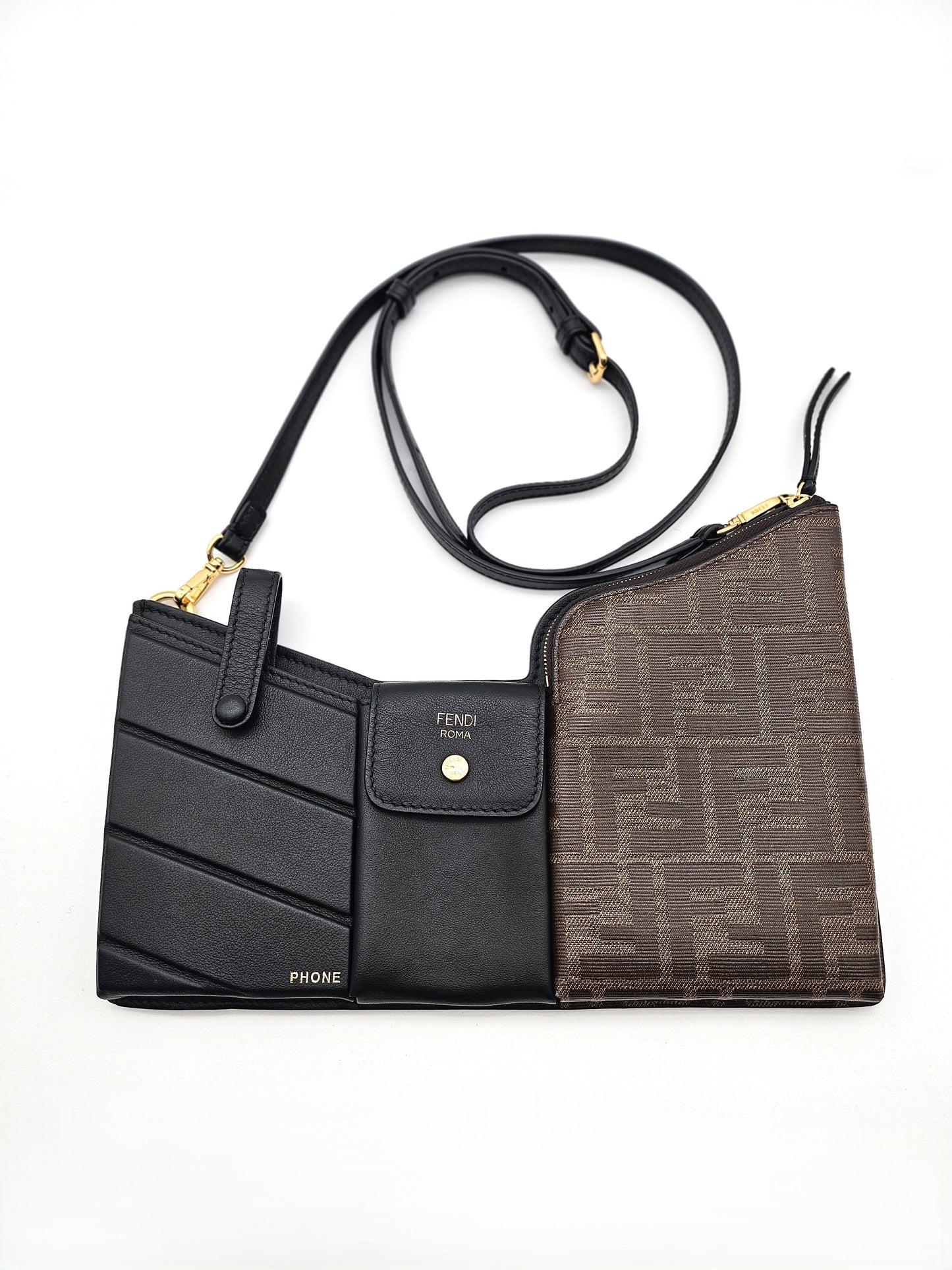 FENDI Bustine 3 Pockets Crossbody Bag