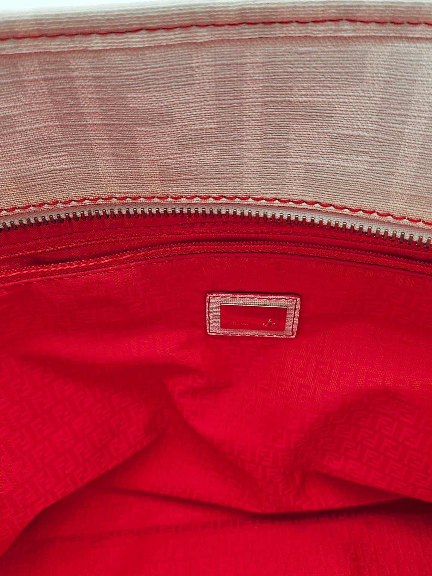 FENDI Zucca Coated Canvas Tote Bag