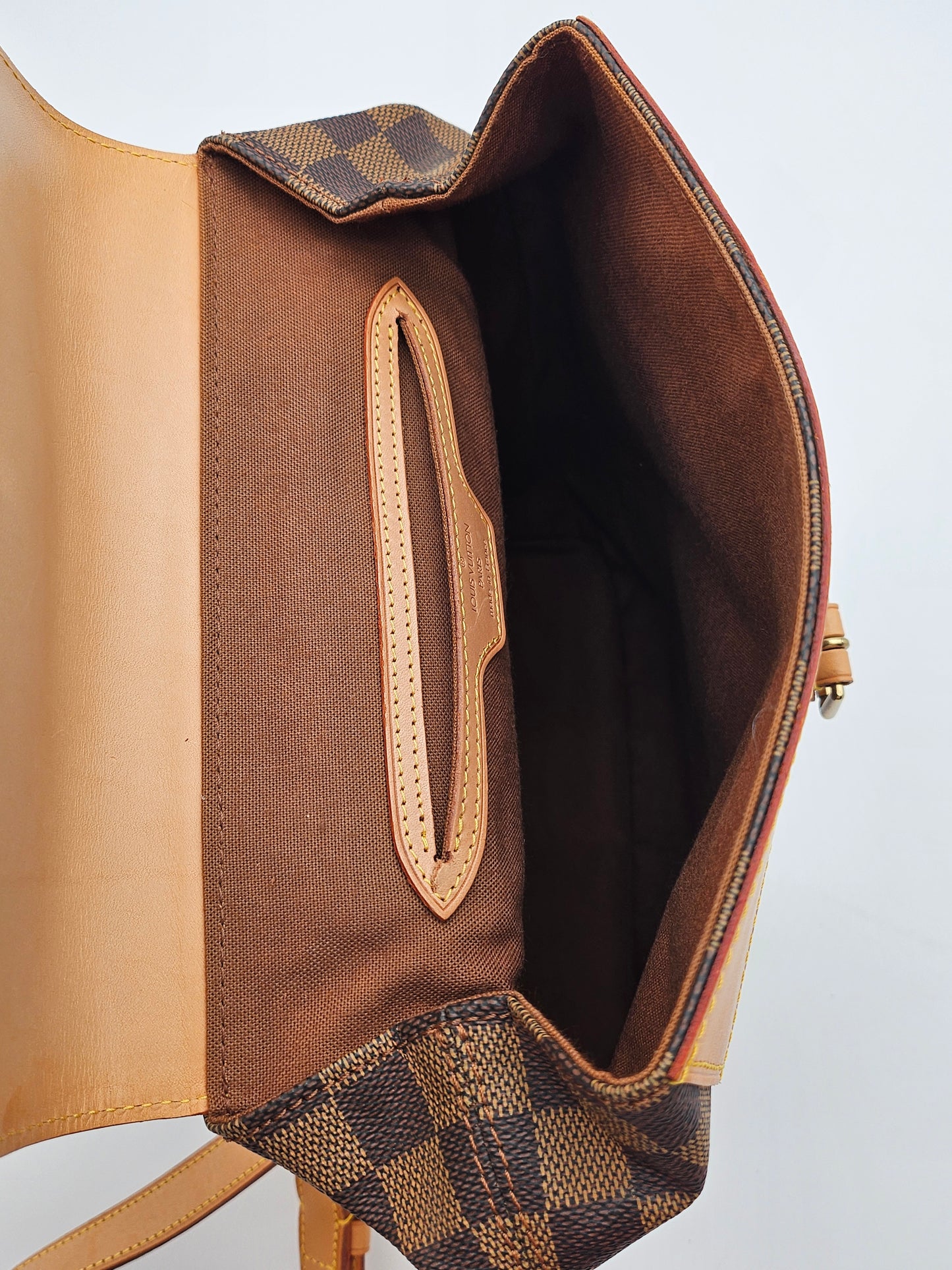 LOUIS VUITTON Damier Ebene Soho Backpack