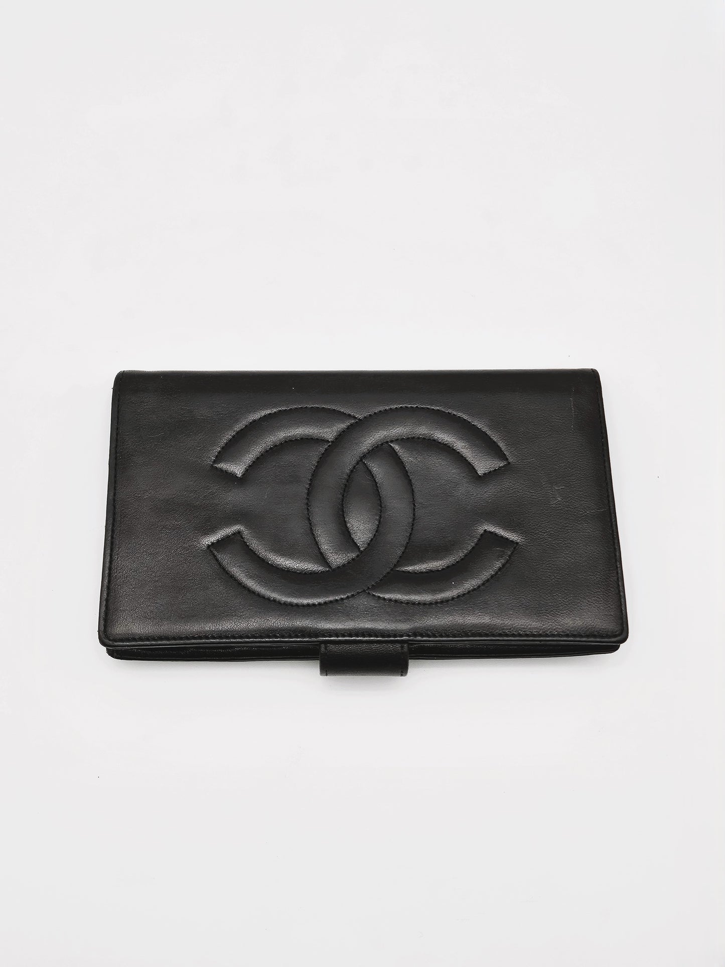 CHANEL Vintage Coco Mark Long Wallet