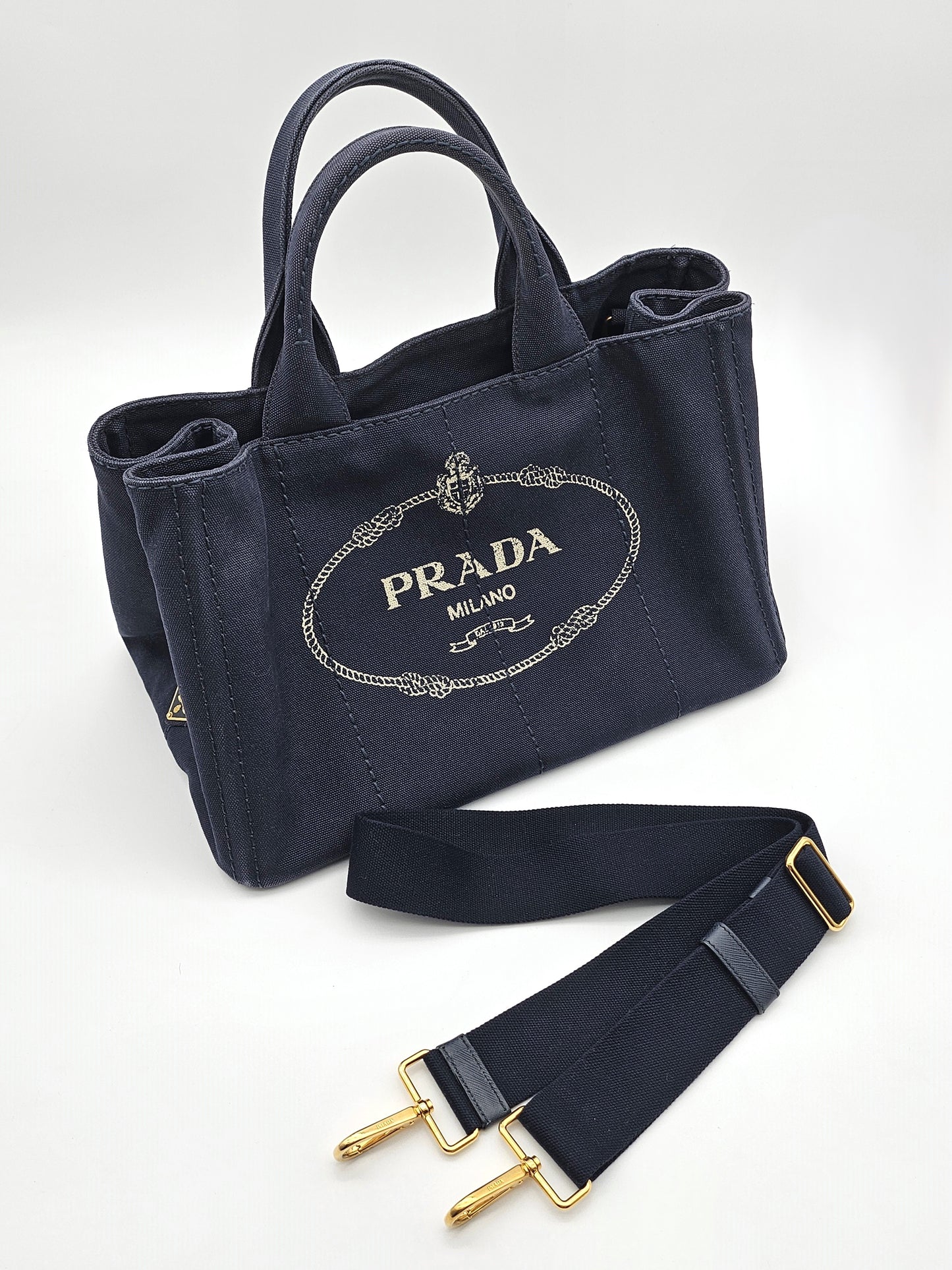 PRADA Large Canapa Tote