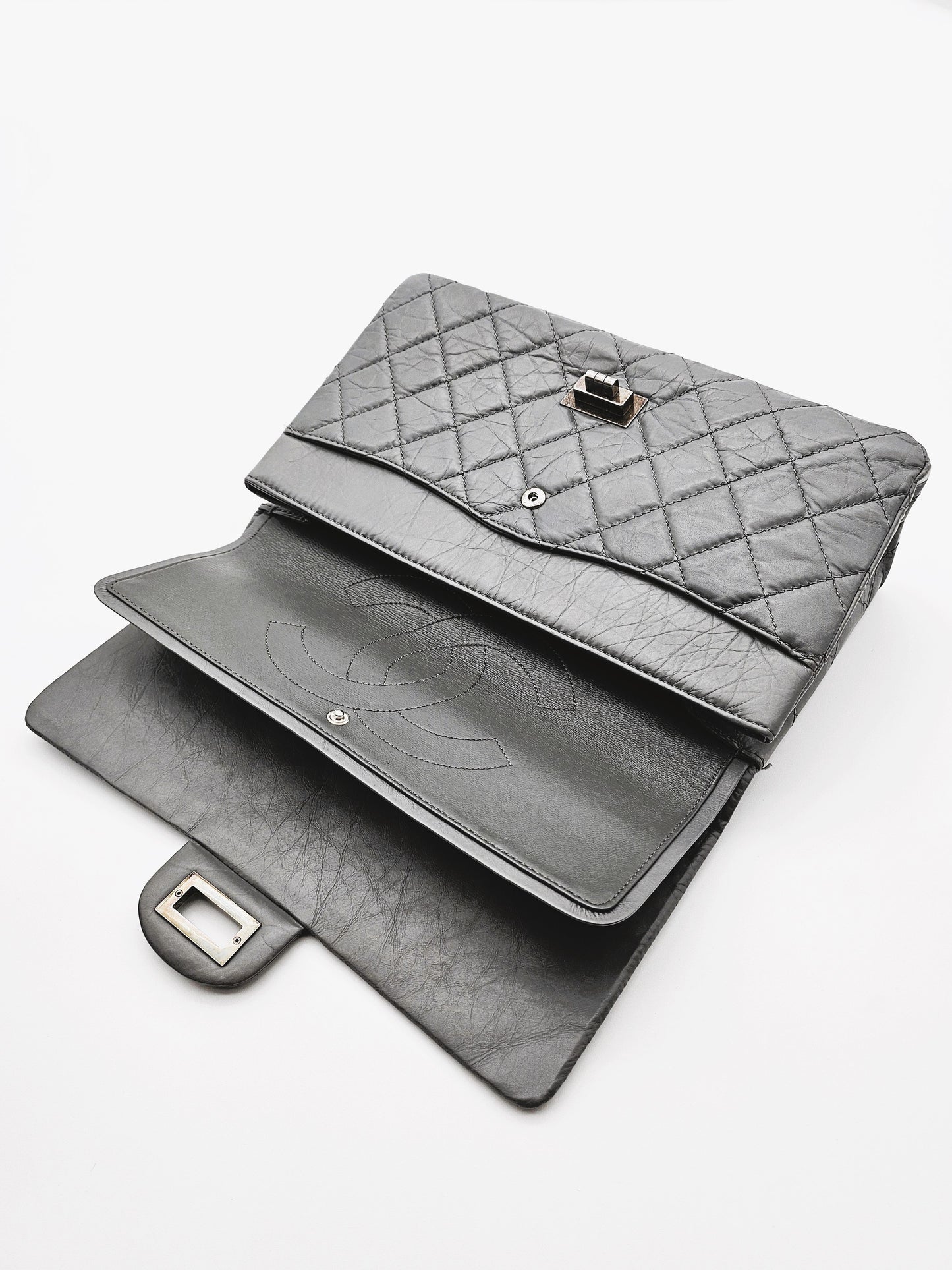 CHANEL Reissue 2.55 Matelassé Aged Calfskin Double Flap Bag
