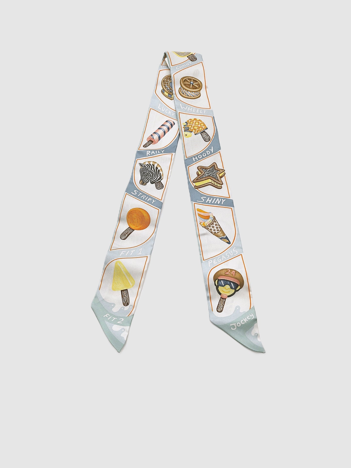 HERMES Funny Ice Cream Twilly