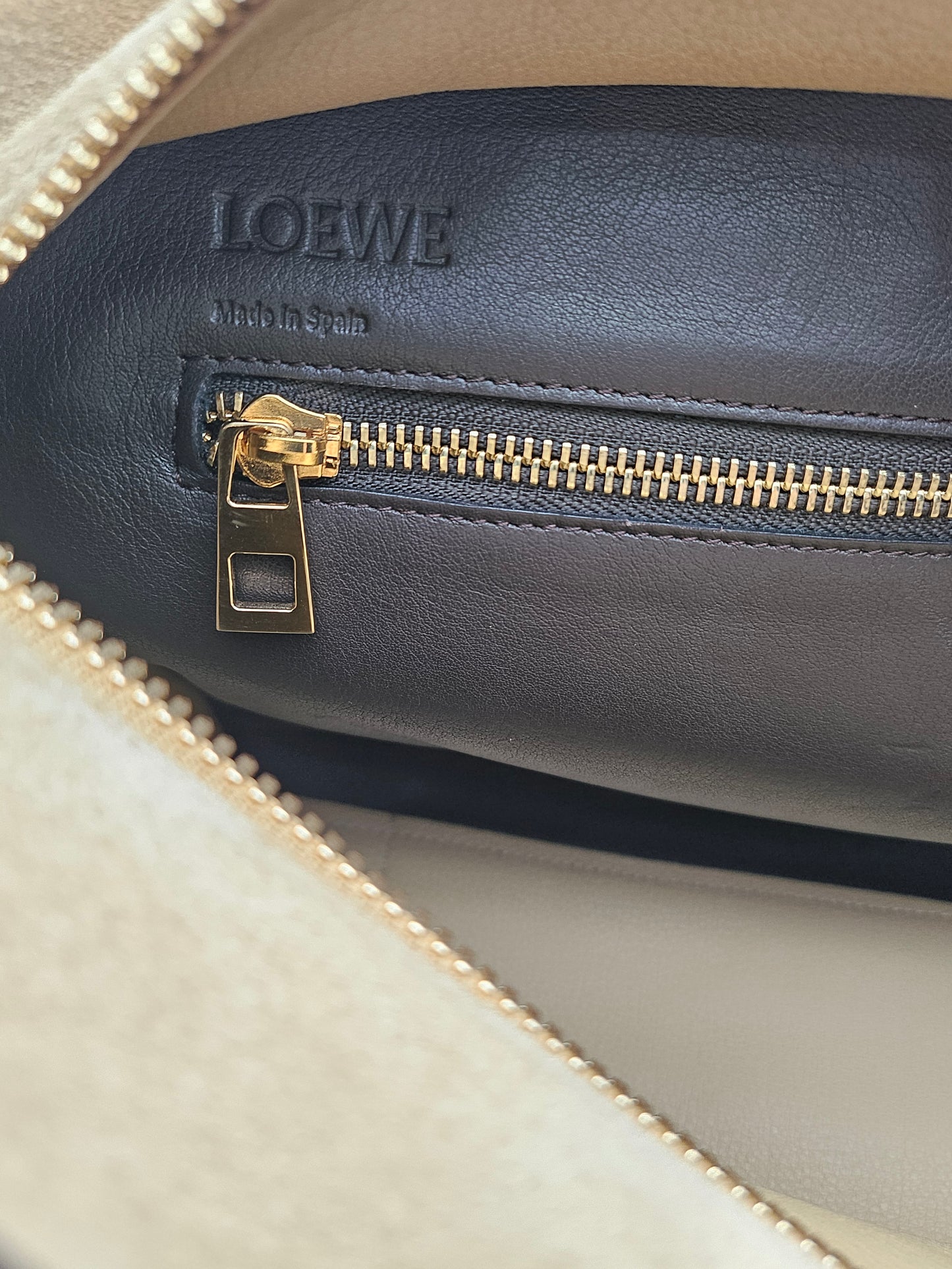 LOEWE Suede Amazona Handbag