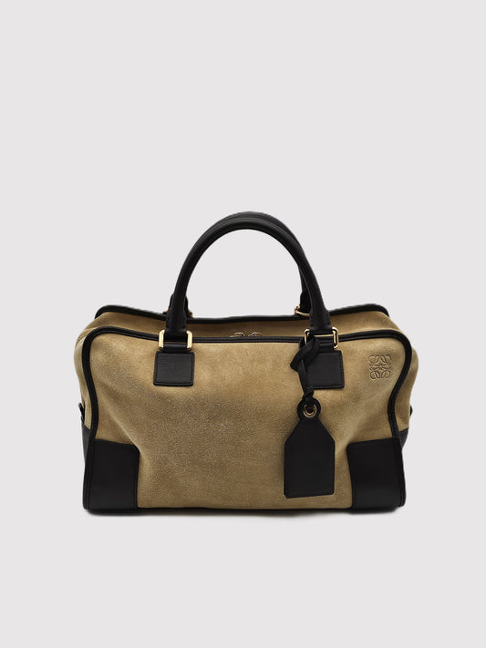 LOEWE Suede Amazona Handbag