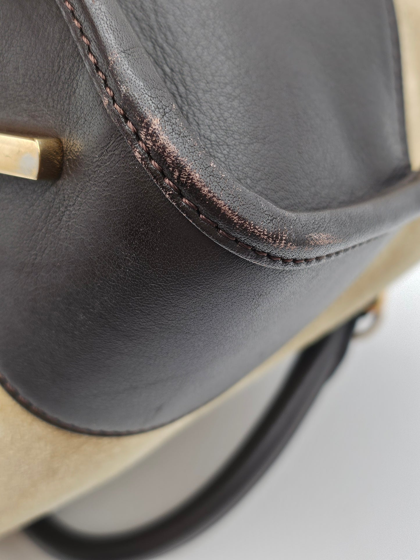 LOEWE Suede Amazona Handbag