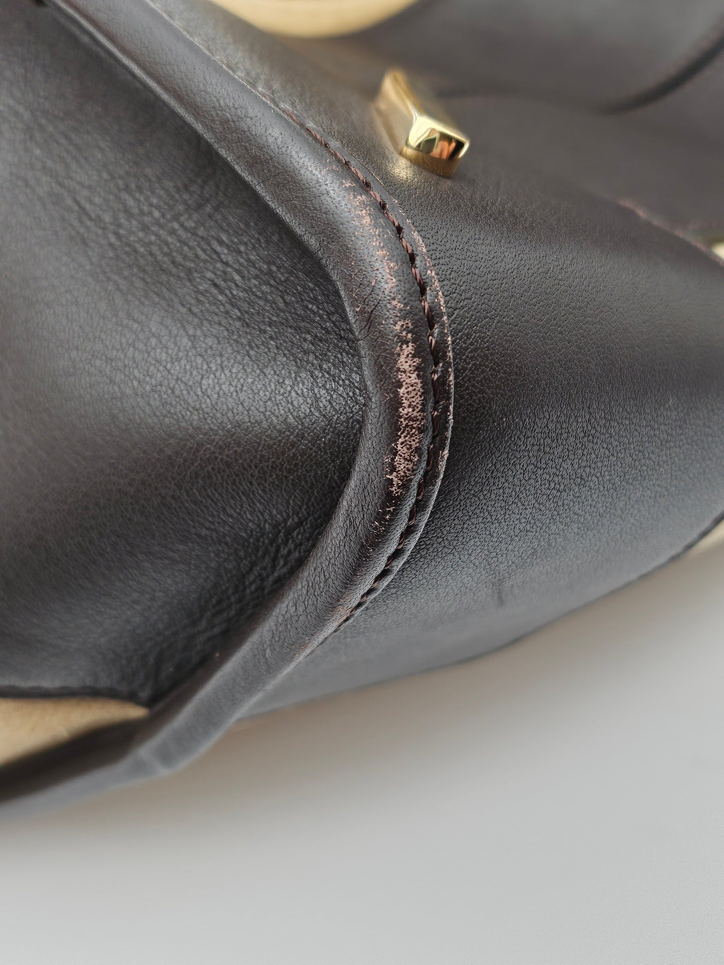 LOEWE Suede Amazona Handbag