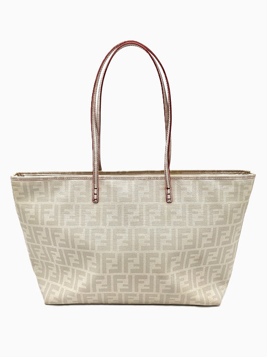 FENDI Zucca Coated Canvas Tote Bag