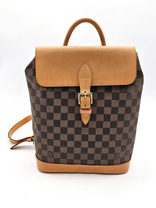 LOUIS VUITTON Damier Ebene Soho Backpack