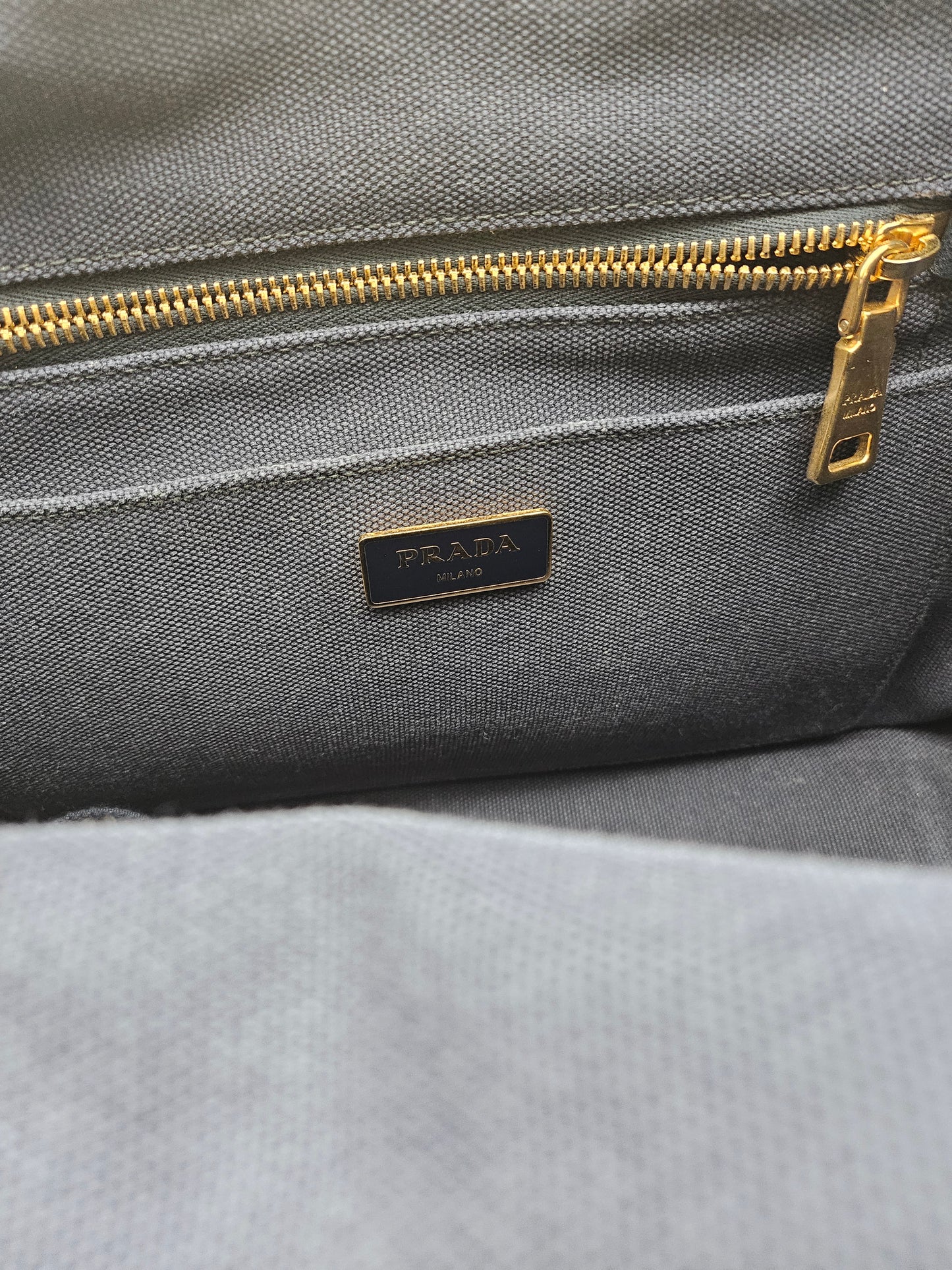 PRADA Large Canapa Tote