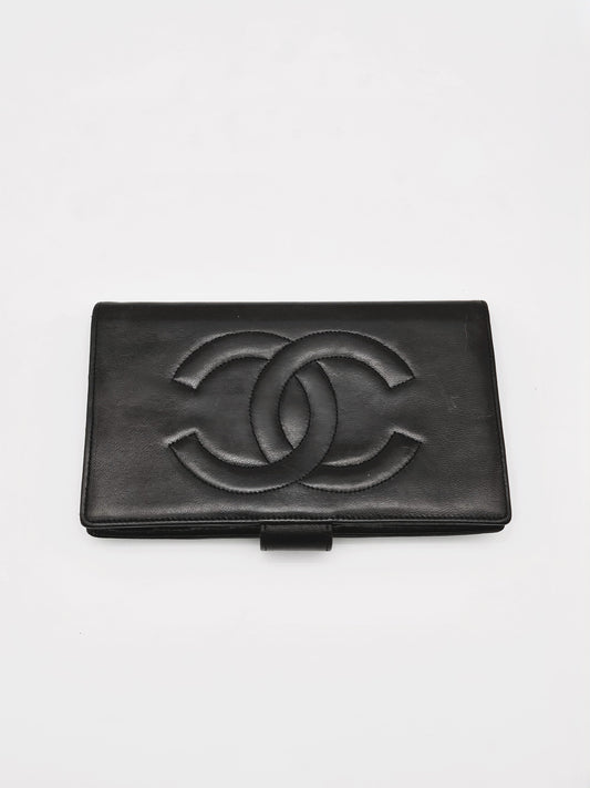 CHANEL Vintage Coco Mark Long Wallet